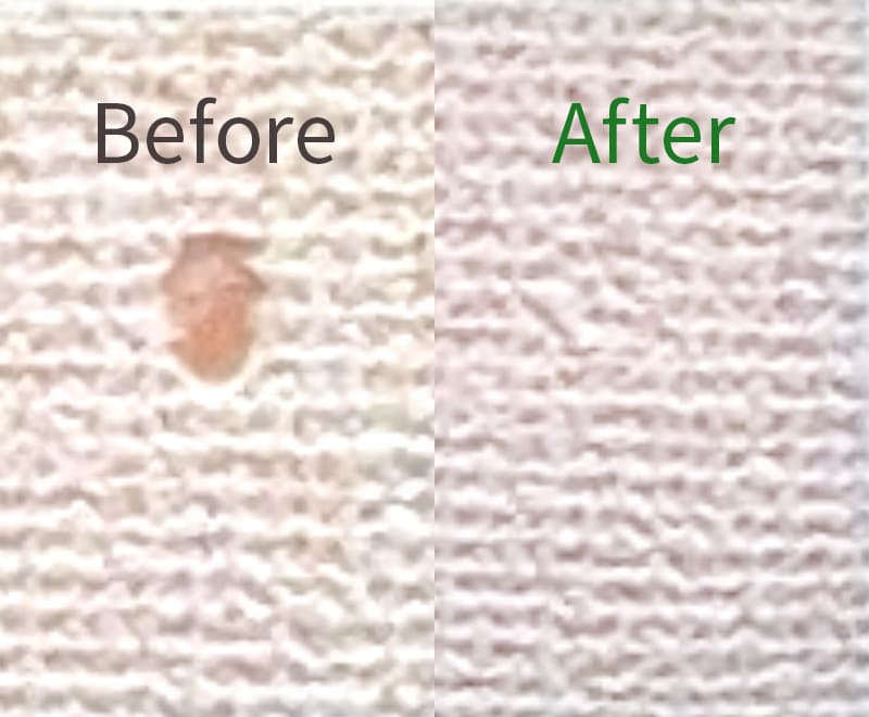 クロス補修施工前後